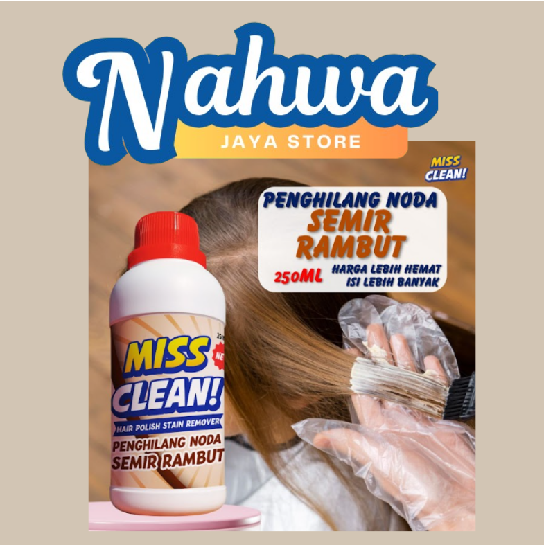Penghilang Noda Semir Rambut Air Miss Clean Varian 250ml