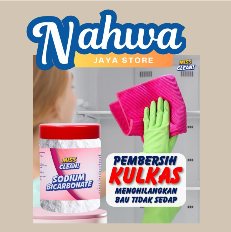 Sodium Bicarbonate - Baking Soda- Pembersih Kulkas , Pembersih Oven -Miss Clean - Nahwa Jaya Store